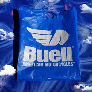 BUELL MOTORCYCLE SHOPPING/BROCHURE PLASTIC CARRY BAG,1990S,DEALER ISSUE,LIMITED! - Picture 1 of 10