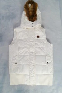 White RIP CURL HOODED VEST Size 10 Exc cond. - Picture 1 of 8