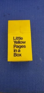 Little Yellow Pages In A Box RARE Vintage YELLOW PAGES Advertising - Picture 1 of 3