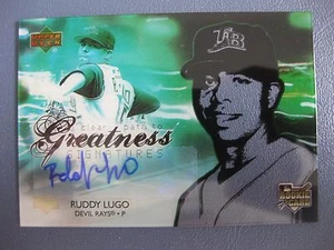 Ruddy Lugo 2006 cubierta superior Future Stars novato autógrafo Tampa Bay Rays - Imagen 1 de 1