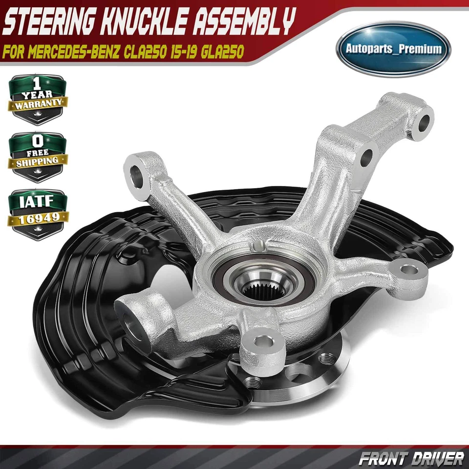 Conjunto de cojinete de nudillo y buje de dirección delantero izquierdo para Mercedes-Benz CLA250 GLA250 Foto 1 de 4