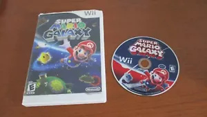 Nintendo WII~SUPER MARIO GALAXY Video Game~CASE, GAME DISC - Picture 1 of 2