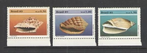 1989 BRAZIL Scott # 2205-2207 { SEA SHELLS } STAMP SET MH MINT HINGED - Picture 1 of 1