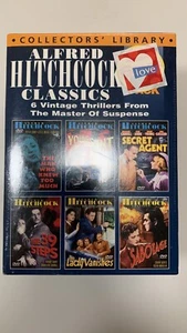 Alfred Hitchcock Classics DVD 6 Pack Sabotage, Secret Agent, 39 Steps Etc.  New. - Picture 1 of 4