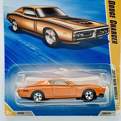 Hot Wheels 2010 New Models Series '71 Dodge Charger Orange (Bad Card) - M - Image 1 of 4