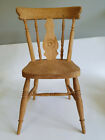 Display or Toy Miniture Farmhouse Wooden Chair Handmade Treen Unique Collectable