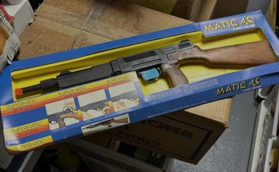 De colección Edison Toys Matic 45 Cap Gun Rifle de Asalto Nuevo Stock Antiguo Sin usar, en caja nunca usado Foto 1 de 2
