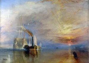Póster pintura clásica Joseph Mallord William Turner Fighting Temeraire A3 A4 - Imagen 1 de 6