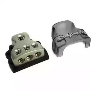 Rockford Fosgate RFD4 4 AWG Distribution Block w/ 1 Input & 3 Outputs - Picture 1 of 1