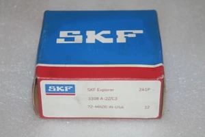 SKF 3308 A-2Z/C3 Double Row Angular Contact Bearing * NEW UNOPENED* - Picture 1 of 5