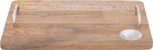 Semantob Wooden Cutting Board (Silver) - 19"x12"x1" | w/Crumb Indentation - Picture 1 of 5