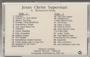 jesus christ superstar cassette promo a resurrection  - Picture 1 of 2