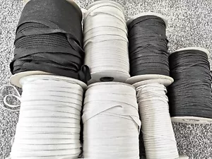 3 metros 6M 12M - 1mm 2mm 3mm 4mm 5mm 6mm 10mm 8mm 12mm PLANO ELÁSTICO NEGRO BLANCO - Imagen 1 de 25