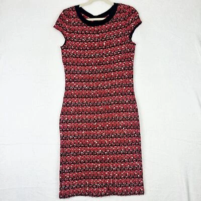 St John Wool Blend Tweed Sheath Dress Size 6 Cap Sleeve Quiet Luxury - Image 1 of 4