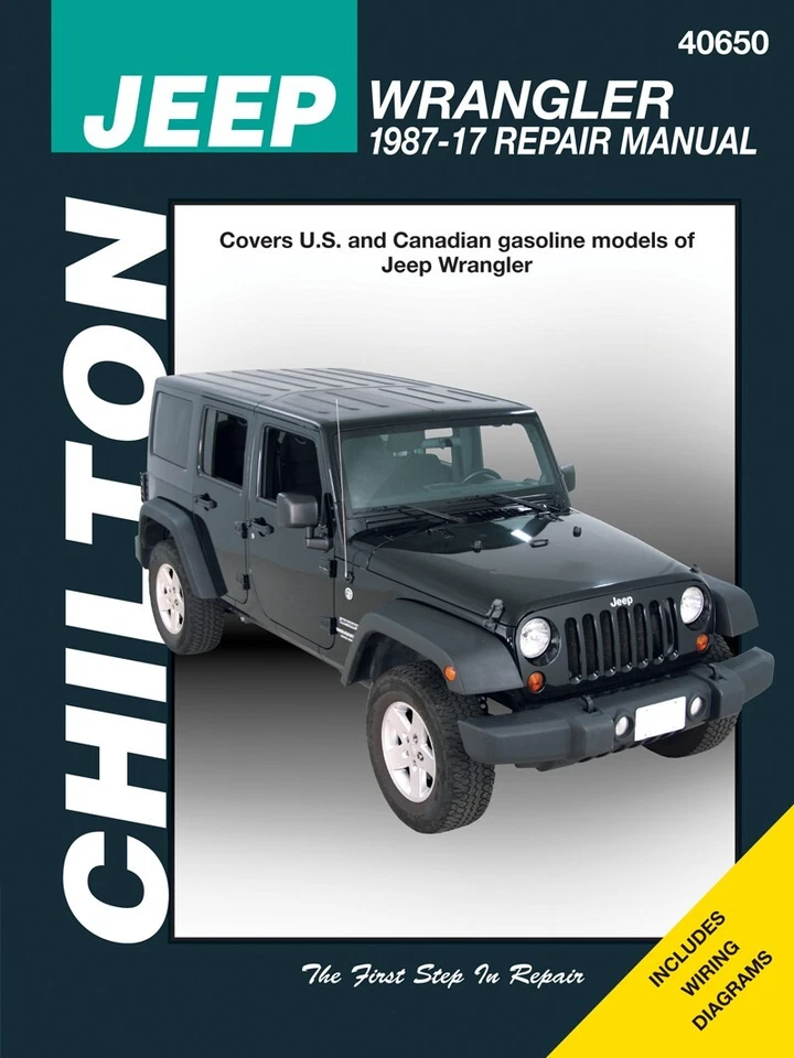 Chilton Jeep Wrangler 1987-17 Repair Manual 40650