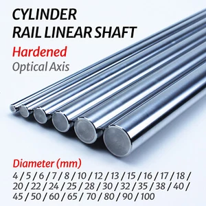 Ø 5mm-50mm Cylinder Rail Linear Shaft 45# Steel Smooth Rod Hardened Optical Axis - Picture 1 of 9