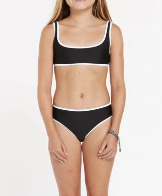 VOLCOM Girl’s Size 10 Bottom Coco Skimpy Swim Cheeky Surf Beach New - Image 1 of 4