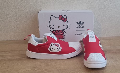 Taglia 3 Adidas Superstar 360 x Hello Kitty rosso vivo basso