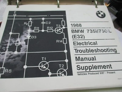 Suplemento manual eléctrico BMW 735i, BMW 750iL E32 - sin usar 01001467825 Foto 1 de 4