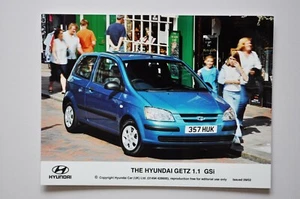 Foto de prensa de coche - Hyundai Getz 1.1 GSi 2002 - azul - vista frontal/lateral - Imagen 1 de 1