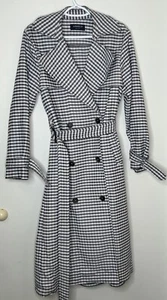 M&S Limited Edition Purple Grey Womens Pebble Belted Mac Trench Coat US 8 UK 6 - Picture 1 of 8