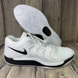 Nike KD 17 TB Promo White Black Basketball Size 16 Kevin Durant HJ7387-101 - Picture 1 of 8