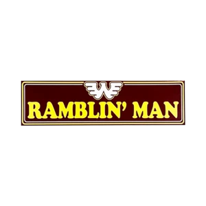 Waylon Jennings Flying W Ramblin' Man Logo Bumper Sticker 11.5 X 3" - Picture 1 of 1
