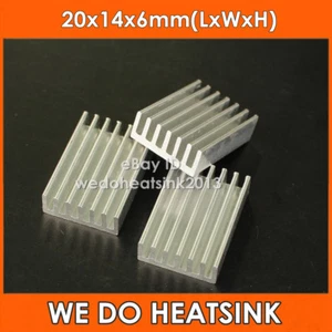 20pcs 20*14*6mm Aluminum Heatsink Cooling Transistor For 14/16 pin DIP - Picture 1 of 4