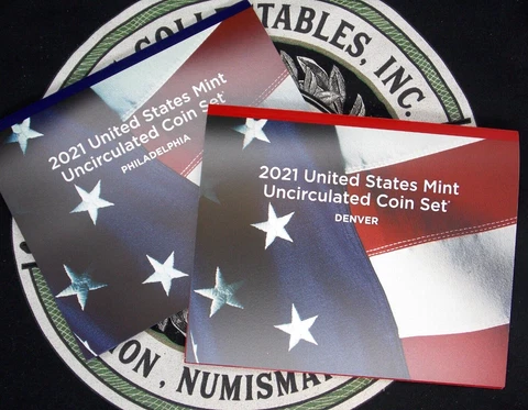 2021 "P & D" U.S. MINT Set Uncirculated (14 Coin) BU UNC Set ECC&C, Inc Cover