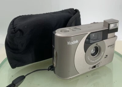 KODAK ADVANTIX F350 GREY COMPACT FILM CAMERA - WITH COVER - TESTED - 224 - Image 1 of 4