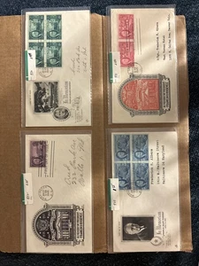 1945 Franklin D. Roosevelt FDCs cachets - Picture 1 of 2