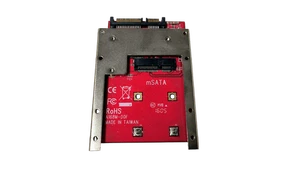Adaptateur mSATA vers 2,5 pouces StarTech SAT32MSAT257 avec vis mSATA - Photo 1/3