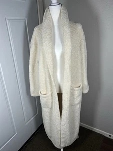 Barefoot Dreams Long Robe Cream Plush Soft Size 1 (S M) Warm Lounge - Picture 1 of 4