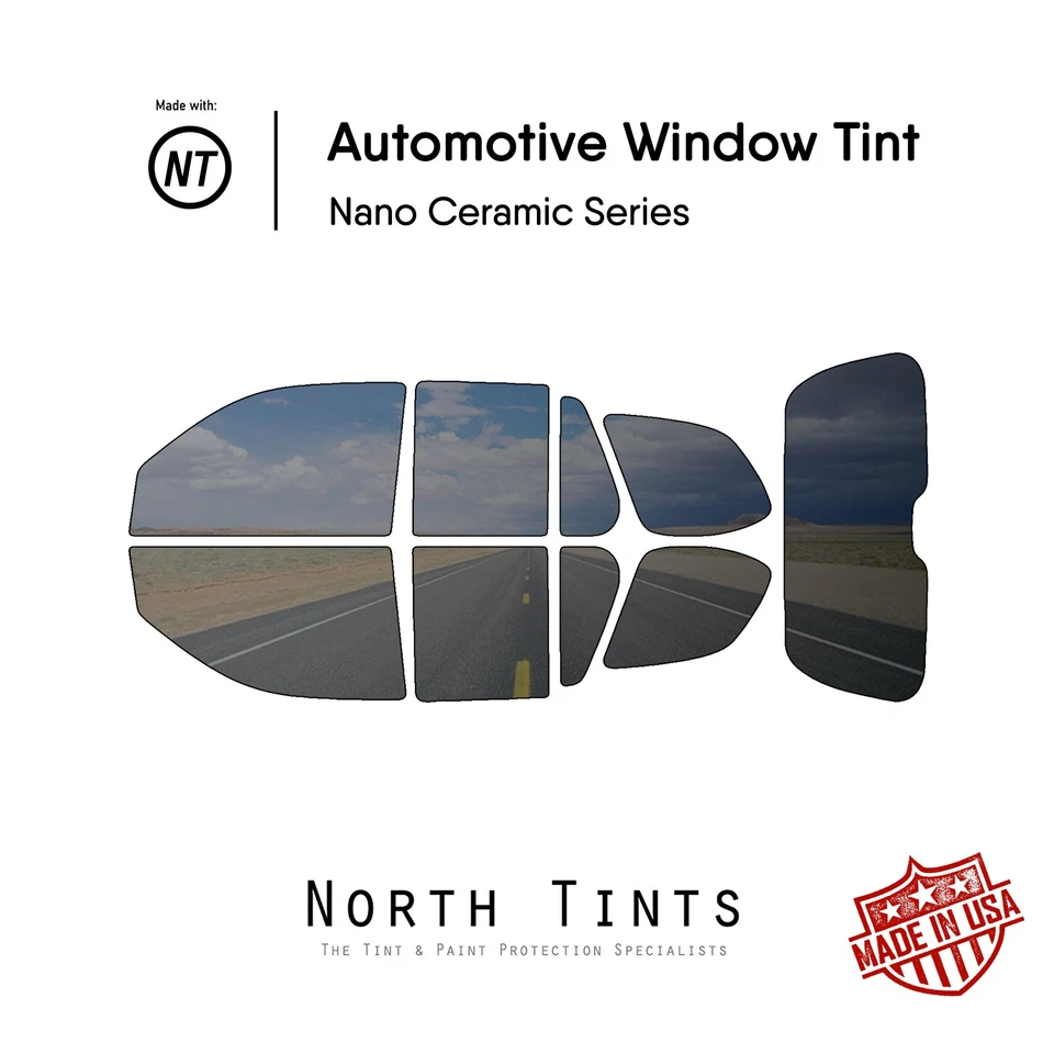 Película de tinte de ventana precortada nano cerámica vidrio automotriz para GMC Envoy 2002-2009 Foto 1 de 4
