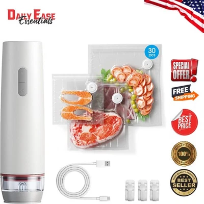 小巧型无线真空封口机带可见储罐和 30 个无双酚 A 袋 — 第 1/4 张图片