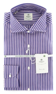 Camisa Roxa Luigi Borrelli - Fina - 17/43 - (EV06160872) - Imagem 1 de 4