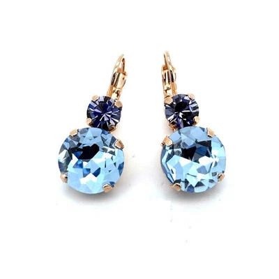 Pendientes de Mariana Mujer Exquisitos Cristales de Swarovski de Zafiro y Tanzanita Foto 1 de 4