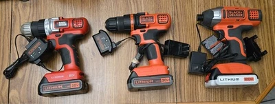 DIFERENTE TALADRO INALÁMBRICO BLACK & DECKER 20 VOLTIOS MAX CON BATERÍA Y CARGADOR QUE ELIJAS Foto 1 de 4
