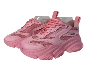Steve Madden Possession Plateau-Sneaker pink Damengröße 6,5 klobiger 2,5"-Absatz - Bild 1 von 9