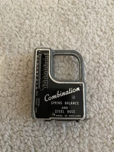 Vintage Fishing Combination Spring Balance & Steel Rule - Picture 1 of 3