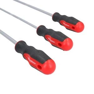 3pc Extra Long Screwdriver Set With Flat Pozi + Phillips Total Length 500mm - Bild 1 von 3