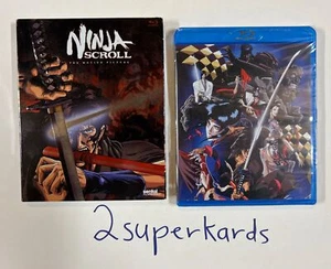 Ninja Scroll Anime Movie Blu-Ray w/ Rare Embossed Slip US Release -Ships Boxed - Foto 1 di 24