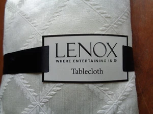 Lenox Lorbeerblatt Elfenbein 70 x 144 Zoll längliche Tischdecke NEU - Bild 1 von 5