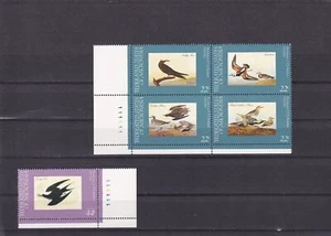 SA11b Micronesia 1985 Birds 200th Anniv of John J. Audubon block + airmail stamp - Picture 1 of 1