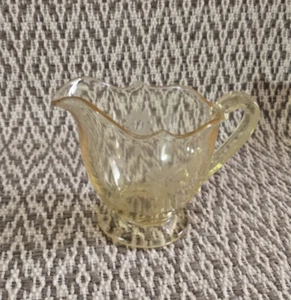 Crema Lancaster Glass Vintage Amarillo Jubilee EE. UU. - Imagen 1 de 7