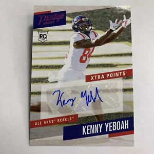 Panini Chronicles Prestige Xtra Points 2021 Kenny Yeboah rosa automático #PS-KYB Jets - Imagen 1 de 4