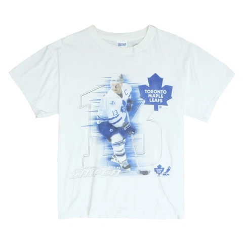 Vintage Toronto Maple Leafs Mats Sundin Sniper T-Shirt Size Large NHL Cover