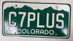EXPIRED COLORADO License Plate C7PLUS - Picture 1 of 1