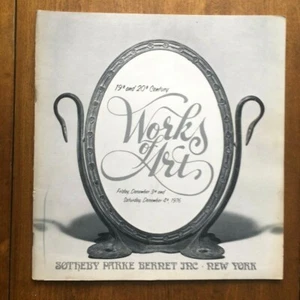 SOTHEBY'S AUSSTELLUNG AUKTIONSKATALOG 1976 19. & 20. Jahrhundert Kunstwerke - Bild 1 von 9