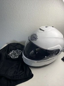 Harley Davidson HD-H24 Modular Motorcycle Helmet White. Size Medium. - Picture 1 of 24